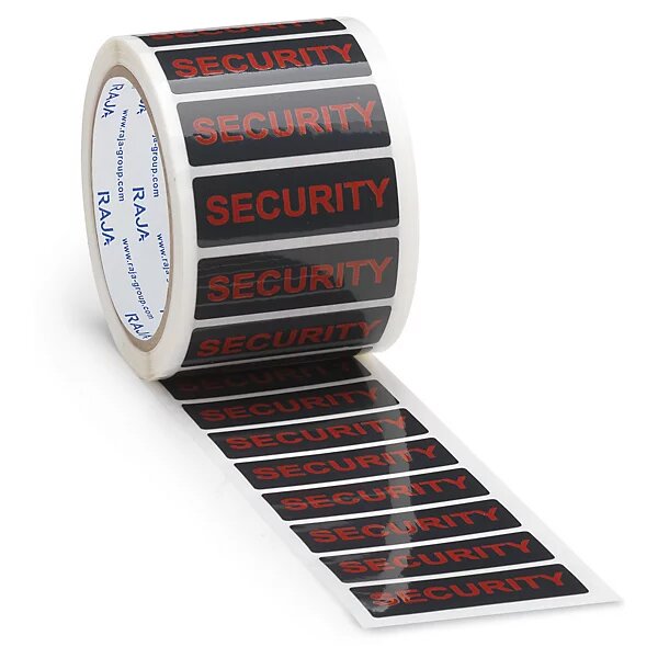 Ruban adhésif de sécurité en petits formats avec transfert raja 60 mm x 20 mm (lot de 3)
