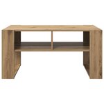 vidaXL Table basse Chêne artisanal 92 x 53 x 45 cm Bois d'ingénierie
