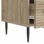 vidaXL Meuble TV Chêne Sonoma 147 x 34 5 x 30 cm Bois d'ingénierie