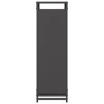 vidaXL Portant de bois chauffage noir 44x28x90 cm