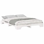vidaXL Cadre de lit Blanc 160 x 220 cm Pin massif