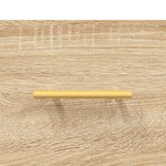 vidaXL Table basse chêne sonoma 102x50x40 cm bois d'ingénierie