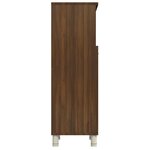 vidaXL Armoire de bain Chêne marron 30x30x95 cm Bois d'ingénierie