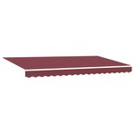 vidaXL Tissu de remplacement pour auvent   cadre 4x2 m  Bourgogne