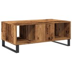 vidaXL Table basse vieux bois 90x50x36 5 cm bois d'ingénierie