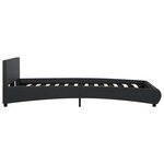 vidaXL Cadre de lit avec LED sans matelas noir 120x200 cm