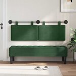vidaXL Tête de lit suspendue Tissu en velours côtelé