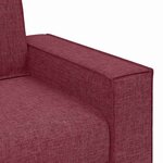vidaXL Ensemble de Canapés 3 Pièces Bordeaux 220 x 78 x 84 cm tissu