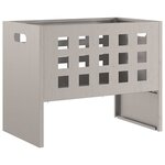 vidaXL Braise Marron 50 x 30 x 40 cm Acier