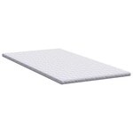 vidaXL Surmatelas en Coco Blanc 160 x 200 cm Tissu jacquard