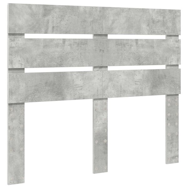 vidaXL Tête de lit Gris béton 120 cm Bois d'ingénierie