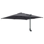 vidaXL Parasol de jardin Anthracite et noir 248.5 x 247.5 x 160 cm