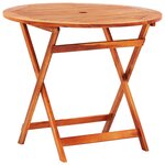 vidaXL Ensemble à manger d'extérieur pliable 5 Pièces Bois d'eucalyptus