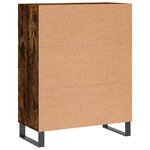 vidaXL Buffet chêne fumé 69 5x34x90 cm bois d'ingénierie
