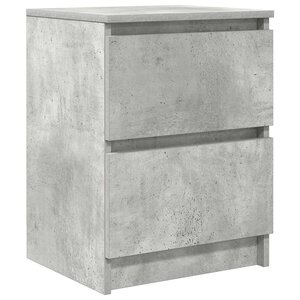 vidaXL Meuble TV gris béton 40x35x54 cm bois d'ingénierie