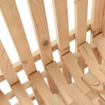 vidaXL Boîte à pommes de terre 50x50x50 cm Bois de pin solide