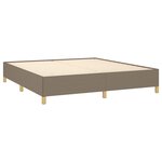 vidaXL Cadre de lit Taupe 180x200 cm Tissu