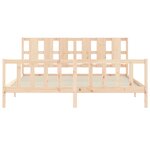 vidaXL Cadre de lit sans matelas 200x200 cm bois massif de pin