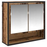 vidaXL Ensemble de mobilier de salle de bain 2 Pièces Bois Ancien