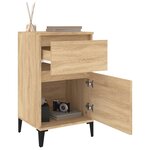 vidaXL Table de chevet chêne sonoma 40x35x70 cm