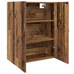 vidaXL Meuble mural Marron 69 5 x 34 x 90 cm Bois d'ingénierie