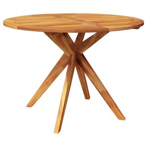 vidaXL Table de jardin 110x110x75 cm Bois d'acacia solide