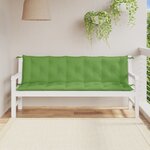 vidaXL Coussins de banc de jardin lot de 2 vert mélangé tissu