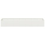 vidaXL Jardinière blanc 280x80x40 cm acier