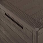 vidaXL Boîte de stockage de jardin Marron 58 5x46x55 cm Polypropylène