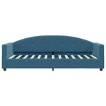 vidaXL Lit de jour avec matelas bleu 80x200 cm velours
