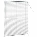 vidaXL Store de Fenêtre avec des rideaux Manuel Gris foncé Aluminium