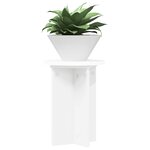 vidaXL Support de Plante 2 pièces Blanc Ø29 5 x 40 cm