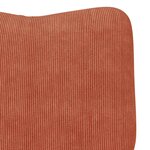 vidaXL Fauteuil relaxant Rouge orange 63 x 67 x 94 cm tissu