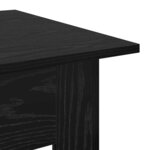 vidaXL Table basse Chêne noir Bois d'ingénierie