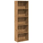 vidaXL Bibliothèque chêne artisanal 60x30x189 cm bois d'ingénierie
