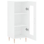 vidaXL Buffet blanc 34 5x34x90 cm bois d'ingénierie