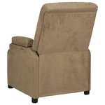 vidaXL Fauteuil inclinable taupe tissu microfibre
