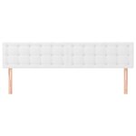 vidaXL Têtes de lit 2 Pièces Blanc 100x5x78/88 cm Similicuir