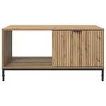 vidaXL Table basse chêne artisanal 90 x 49 x 46 cm Bois d'ingénierie