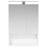 vidaXL Armoire Miroir de Salle de Bain Blanc 50 x 14 5 x 70 cm