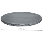 Bestway Couverture de piscine 1 Ø5 49 m Rond Polyester Gris for