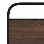 vidaXL Cadre de lit sans matelas 107x203 cm chêne marron