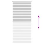 vidaXL Store zèbre gris clair largeur du tissu 90 9 cm polyester