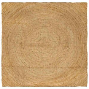 vidaXL Tapis de surface Carré Marron 240 x 240 cm Jute