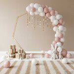 vidaXL Arche de mariage Marron Clair 221 x 92 x 216 cm