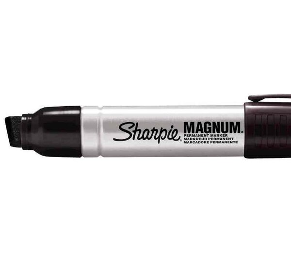 Marqueur Permanent METAL MAGNUM Pointe biseautée 10-17mm Noir SHARPIE