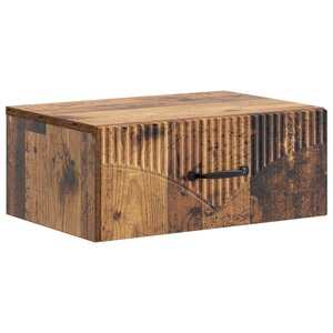 vidaXL Cabinet de chevet mural Bois ancien 49 x 34 5 x 20 cm
