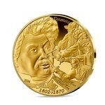 L'Art de la Plume - Alexandre Dumas Monnaie de 50€ Or 1/4 Oz