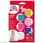 Pâte Fimo Kids Kit 6 couleurs fille 8032.02