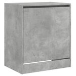 vidaXL Armoire à chaussures gris béton 60x42x69 cm bois d'ingénierie